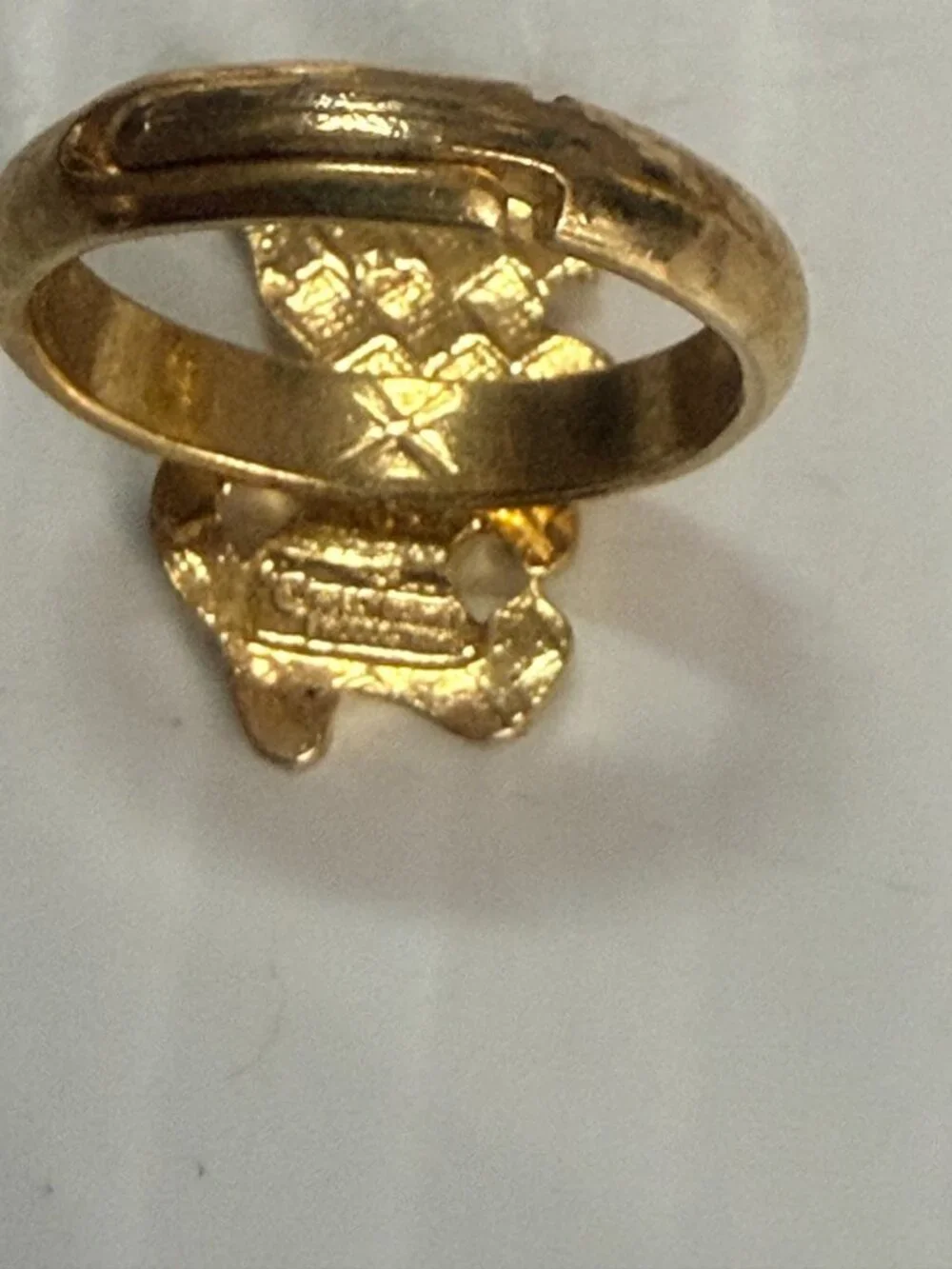 Olive Oyl & Tigger metal adjustable Ring King Features & Disney adjustable